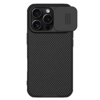Afbeelding van Nillkin CamShield Magnetisch Hoesje Geschikt voor Apple iPhone 16 Pro Compatibel met MagSafe Camera Slider Back Cover Extra Bescherming Zwart