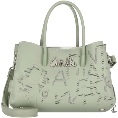 Afbeelding van Anekke Handtas Schoudertas Alma Original Tote Bag Multicolor Kaki