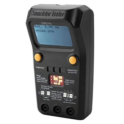 Afbeelding van transistortester BSIDE ESR02 Pro Digitale SMD chipcomponenten Inductiemeter 0Ω 50Ω Zonder batterij 25pF 100mF 0,01mH 20H