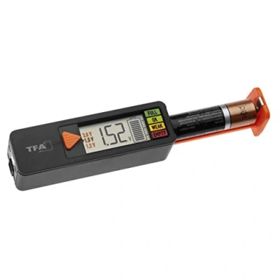 Afbeelding van TFA Dostmann Batterijtester Batterietester BatteryCheck Meetbereik (batterijtester) 1.2 V, 1.5 3 9 V Oplaadbare b