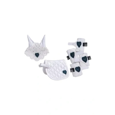 Afbeelding van HKM Knuffelpony toernooi set wit/rood one size