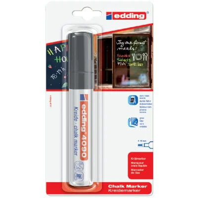 Afbeelding van Viltstift edding 4090 window schuin 4 15mmzwart bister à 1 stuk