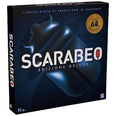 Afbeelding van Scarabeo 60th Anniversary Premium Edition by Editrice Giochi Rotating Scrabble Board Game Word Games for Adults &amp; Kids Ages 8 and up