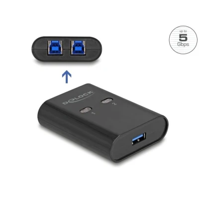 Afbeelding van Delock USB 5 Gbps Switch für 2 PC an 1 Gerät HQ products