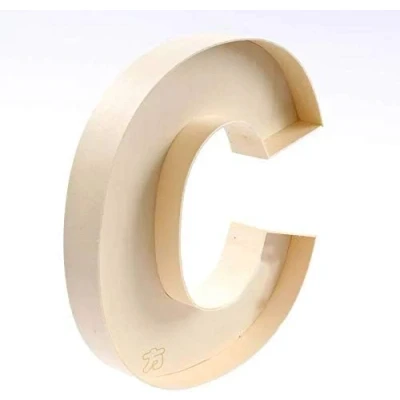 Afbeelding van Brief Gevormde vulbare Doos C Hollowed Letter Handmade