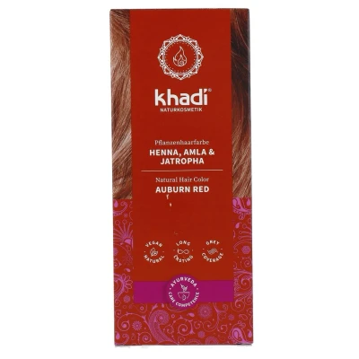 Afbeelding van Khadi Haarverf Henna, Alma en Jatropha 100GR