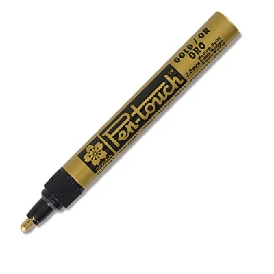 Afbeelding van Sakura Paint Marker Pen touch Punt Van 2 Mm, Goud Paintmarker