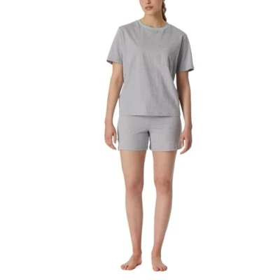 Afbeelding van Schiesser Pyjama, Dames, Maat: 48, Dunkelgrau mel