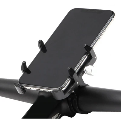 Afbeelding van GUB Pro 3 Telefoonhouder fiets en motor Verstelbaar Universeel Aluminium Zwart