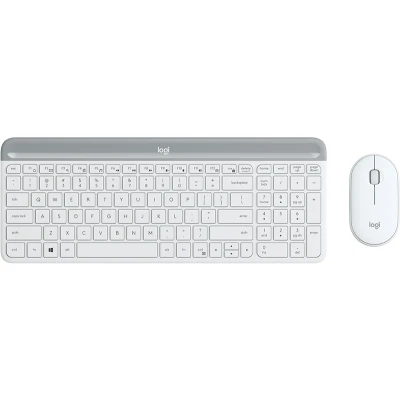 Afbeelding van Logitech MK470 toetsenbord Wit muis Universeel RF Draadloos QWERTY
