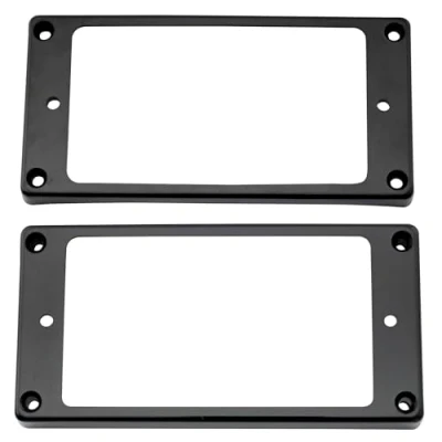 Afbeelding van Musiclily Pro kunststof Curved Bottom Humbucker Pickup Ring Frame voor China Made Epiphone Elektrische Gitaar, Zwart(Set van 2)