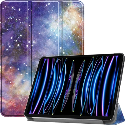 Afbeelding van Case2go Tablet hoes geschikt voor Apple iPad Pro 11 (2024) Tri fold Auto/Wake functie Galaxy
