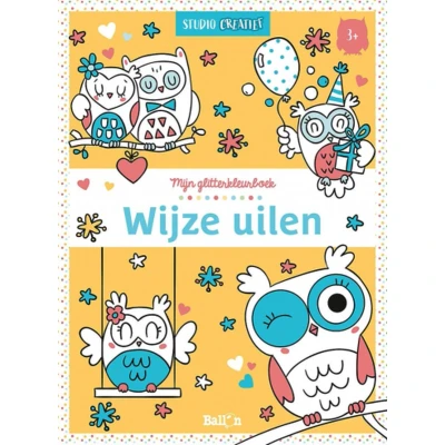 Afbeelding van Wins Holland Mijn Glitterkleurboek Wijze Uilen