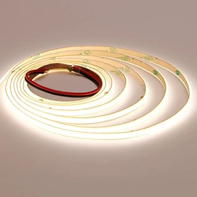 Afbeelding van TOPAI Ledstrip, 12 V, 5 m, natuurlijk wit, smal, 3 mm breed, 4000 K, zelfklevend, 384 leds/M CRI&gt;90, niet waterdicht, flexibel, snijbaar voor binnen, thuis, keuken, decoratie, doe het zelf