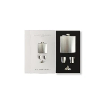 Afbeelding van Society Paris Heupfles met 2x Shotglas en Trechter RVS Luxe geschenkbox
