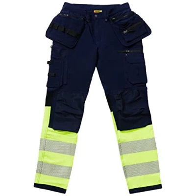 Afbeelding van Blaklader High Vis 4 weg stretch werkbroek 1993 1642 Marine/High Geel D116