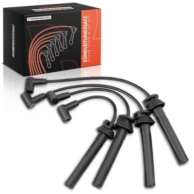 Afbeelding van Frankberg Ontstekingskabelset, 4 stuks, compatibel met M.i.n.i R50 R53 1.6L 2001 2006 Cabriolet R52 R57 2004 2008, vervanging # 05072488AA