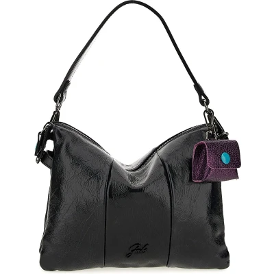 Afbeelding van Gabs Leren Schoudertas Handtas Mirea Naplak Black Shoulderbag Nero Zwart