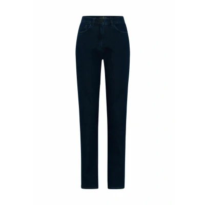 Afbeelding van Raphaela by Brax Dames Patti Straight Invisible Shape, New Authentic Denim, Slim Jeans, Donkerblauw, 31W x 30L