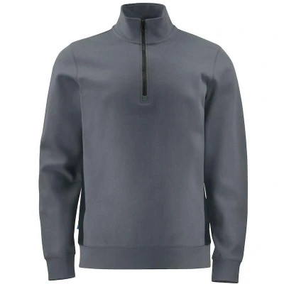 Afbeelding van ProJob 2128 SWEATER MET KORTE RITSSLUITING 642128 Grijs XL