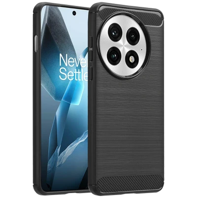 Afbeelding van OnePlus 13 Hoesje Siliconen en TPU (zacht) imoshion Softcase/Backcover Zwart Telefoonhoesje