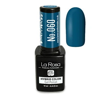 Afbeelding van La Rosa UV LED Hybrid Gel nagellak Nr. 060, 10 ml kleur van de oceanen