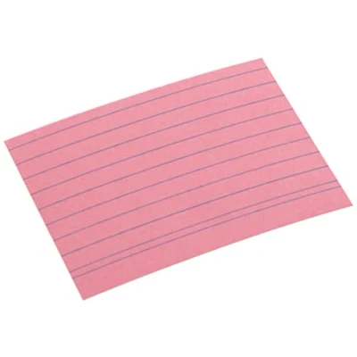 Afbeelding van herlitz Indexkaarten A8, gelinieerd, roze, 100 stuks