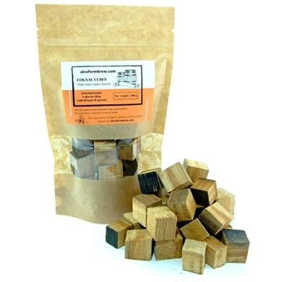 Afbeelding van AlcoFermBrew GOGNAC EIKEN CUBES 100g van geleegde vaten geproduceerd uit Franse Limousin Oak Flavoring and Aging Whisky, Wijn, Bier