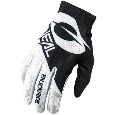 Afbeelding van O&#039;NEAL Cycling Glove Motocross MX MTB DH FR Downhill Freeride Duurzame, flexibele materialen, geventileerde palm Matrix Volwassen Zwartwit Maat M