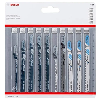 Afbeelding van Bosch 2607011170 10 delige Decoupeerzaagbladenset