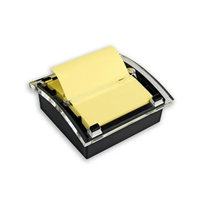 Afbeelding van Post It Pop Up Notes dispenser voor 3 x inch notities, zwarte dispenser, 50 vellen