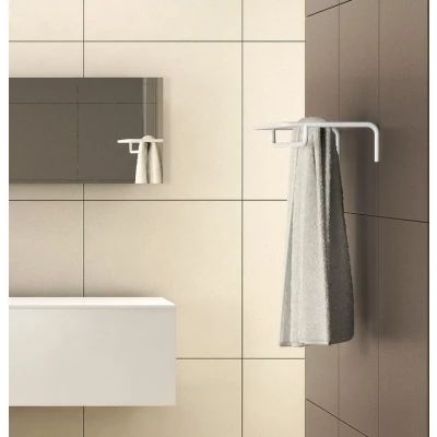 Afbeelding van Waterevolution flow handdoekhouder mat wit A118BR