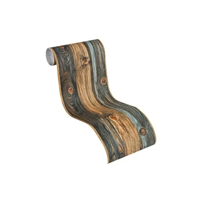 Afbeelding van HOUTEN PLANK BEHANGRAND Zelfklevend beige bruin grijs A.S. Création Only Borders 11