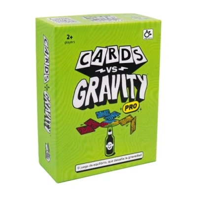 Afbeelding van Mercurius Cards vs Gravity Grappig evenwichtsspel dat de zwaartekracht uitdaagt, bevat kaarten, magneetschijf en reistas, voor 2 tot 6 spelers