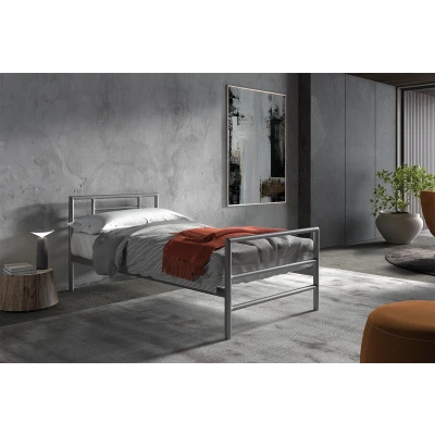 Afbeelding van Bed &#039;Sandro&#039; Grijs 90x200 met lattenbodem (2c)