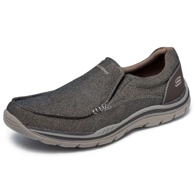 Afbeelding van Skechers Verwacht Avillo Mocassin voor heren, donkerbruin, 49.5 EU