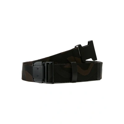 Afbeelding van Urban Classics Jaquard CAMO BELT Riem, Heren, Maat: One Size, Black/brown