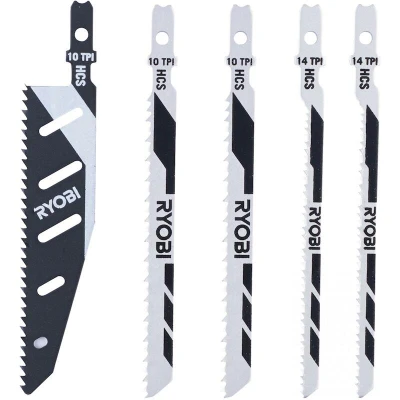 Afbeelding van Ryobi RAK05JSBFC 5 delig Decoupeerzaagblad Set compatibel met RJS720, RJS750, RJS850, RJS980 en RJS1050 5132002697