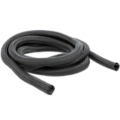 Afbeelding van Delock Gevlochten koker zelfsluitend 2 m x 1,6 cm zwart