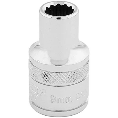 Afbeelding van Draper 33089 1/2&quot; vierkante aandrijving 12 punts socket, 9 mm maat, blauw