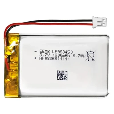 Afbeelding van EEMB lithium polymeerbatterij 3,7 V 1800mAh 963450 Lipo oplaadbare batterij met draad JST connector bevestig de polariteit van het apparaat en voor aankoop
