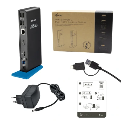 Afbeelding van i Tec USB A 3.0 / C Dual HDMI Docking Station U3DUALHDMIDOCK