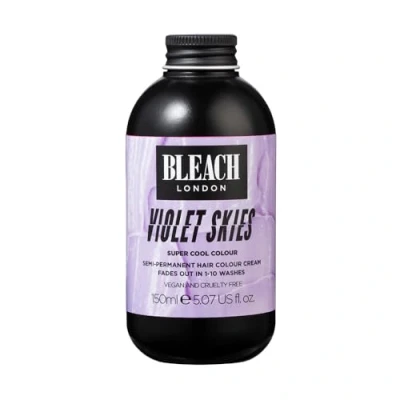 Afbeelding van Bleach London Violet Skies Colour semi permanente haarkleur, helder echt roze, veganistisch, dierproefvrij, levendige tijdelijke haarkleurcrème, 150 ml