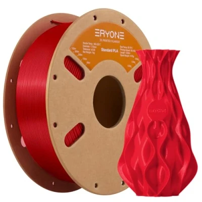 Afbeelding van ERYONE PLA Filament 1,75 mm, 3D printerfilament PLA, 0,03 1 kg/spoel, China rood