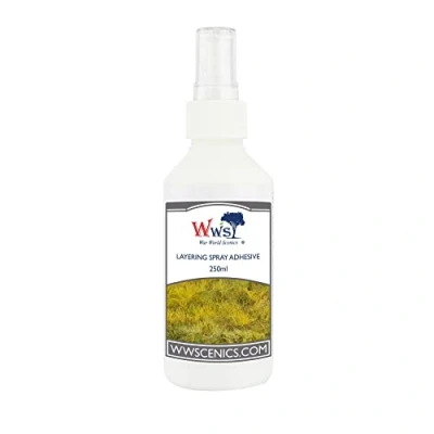 Afbeelding van War World Scenics Static Grass Layering Spray 250ml for Model Railway Dioramas &amp; Wargame Terrain