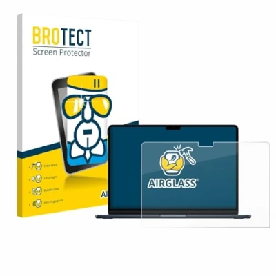 Afbeelding van BROTECT Screenprotector voor Apple MacBook Air 13&quot; M4 2025 Folie Beschermfolie Beschermglas transparant