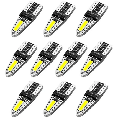 Afbeelding van AGLINT W5W T10 LED lampen CANBUS Foutvrij 2SMD 501 194 168 2825 Wedge Vervanging Lamp Auto Interieur Dome Kaart Kofferbak Kentekenplaat Lichten 6000K Xenon Wit (10)