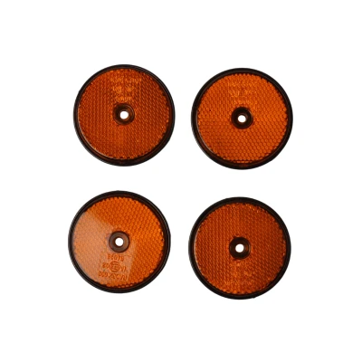 Afbeelding van Radex Oranje/gele reflector 60 mm schroefgaten rond