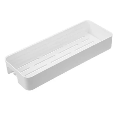 Afbeelding van Aquadesign Shower vrijhangende douchekorf doucherekje of douchebakje mat wit 29x10cm