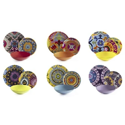 Afbeelding van Excelsa New Delhi bordenservies, 18 stuks, porselein